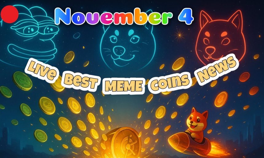 Best Meme Coins Live News Today: Latest Degen Alpha & Market Updates (November 4)