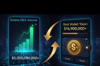 Solana DEX Volume Hits $5B as Best Wallet Token Surpasses $16.9M