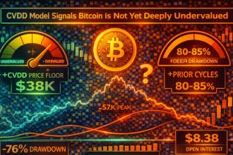 CVDD Model Signals Bitcoin Is Not Yet Deeply Undervalued: Drawdown Lags Historical Cycles