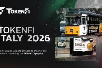 TokenFi Unveils High-Visibility Branding Campaign Across Italy Ahead Of 2026 Winter Olympics