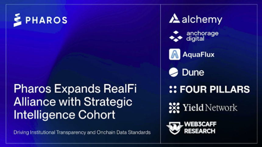 Pharos Network Adds Research and Data Firms to RealFi Alliance to Improve Institutional Transparency