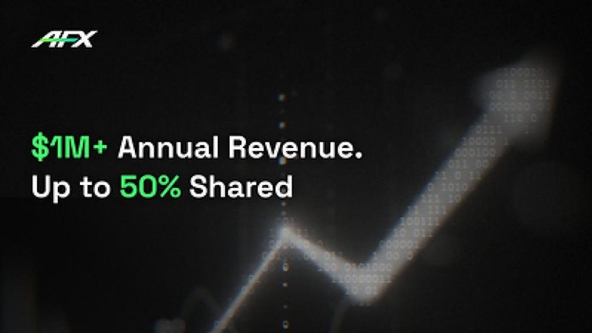 AFX Shares Up To 50% Of Protocol Revenue With Traders As Cumulative Volume Approaches $1 Billion