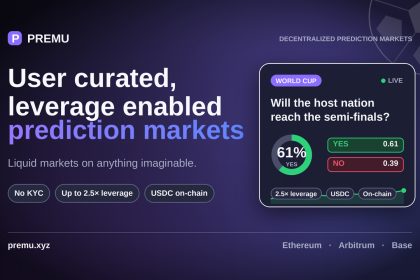 Premu Opens User-Created, Leveraged Prediction Markets Ahead Of The 2026 World Cup