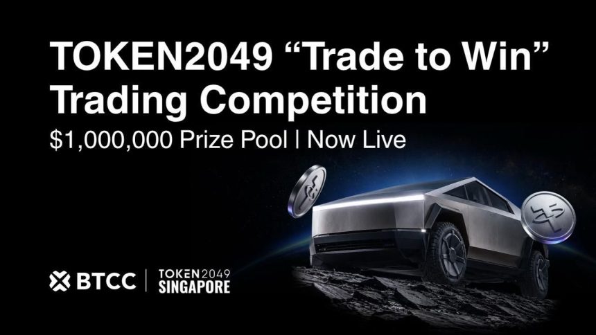 BTCC Exchange Kicks Off TOKEN2049 Trading Competition with $1M Prize Pool and Tesla Cybertruck Giveaway